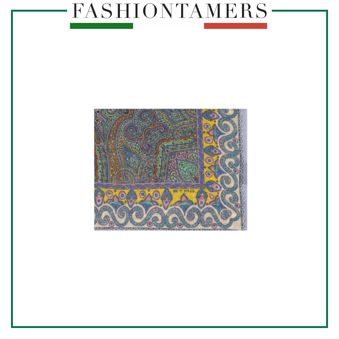 ETRO 25SS マフラー グリーン系 Made In Italy