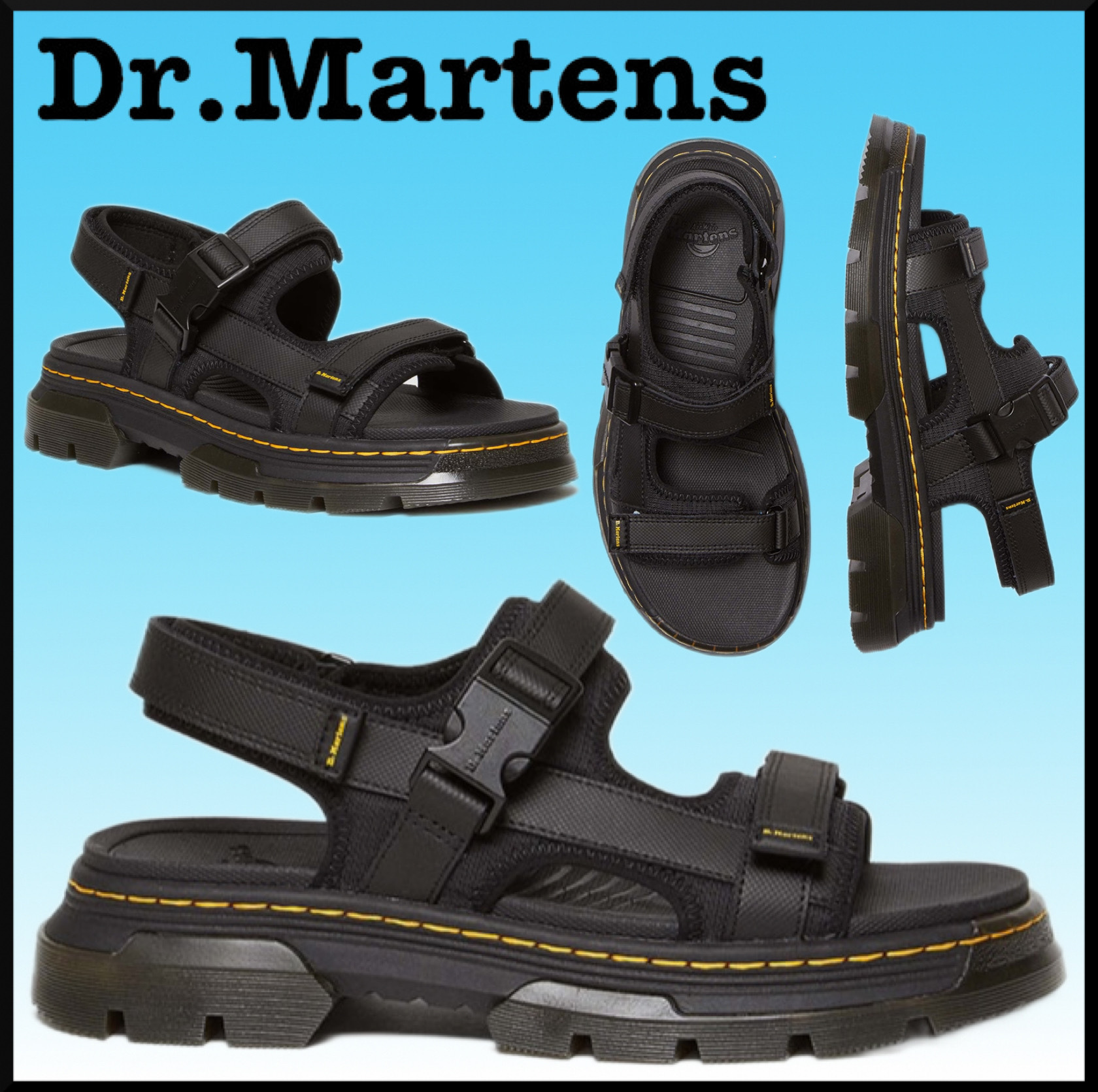 人気★Dr.Martens FORSTER マルチストラップ サンダル★シンプル