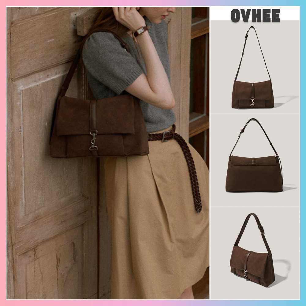★大人気★OVHEE★Chloe Suede bag Cocoa★送料・関税込★韓国発