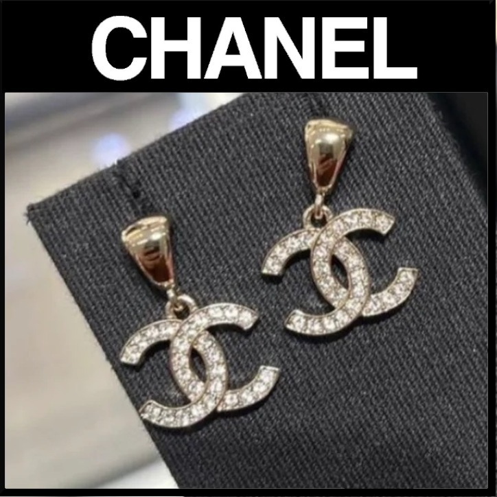 【シンプル★】CHANEL CCロゴ ピアス