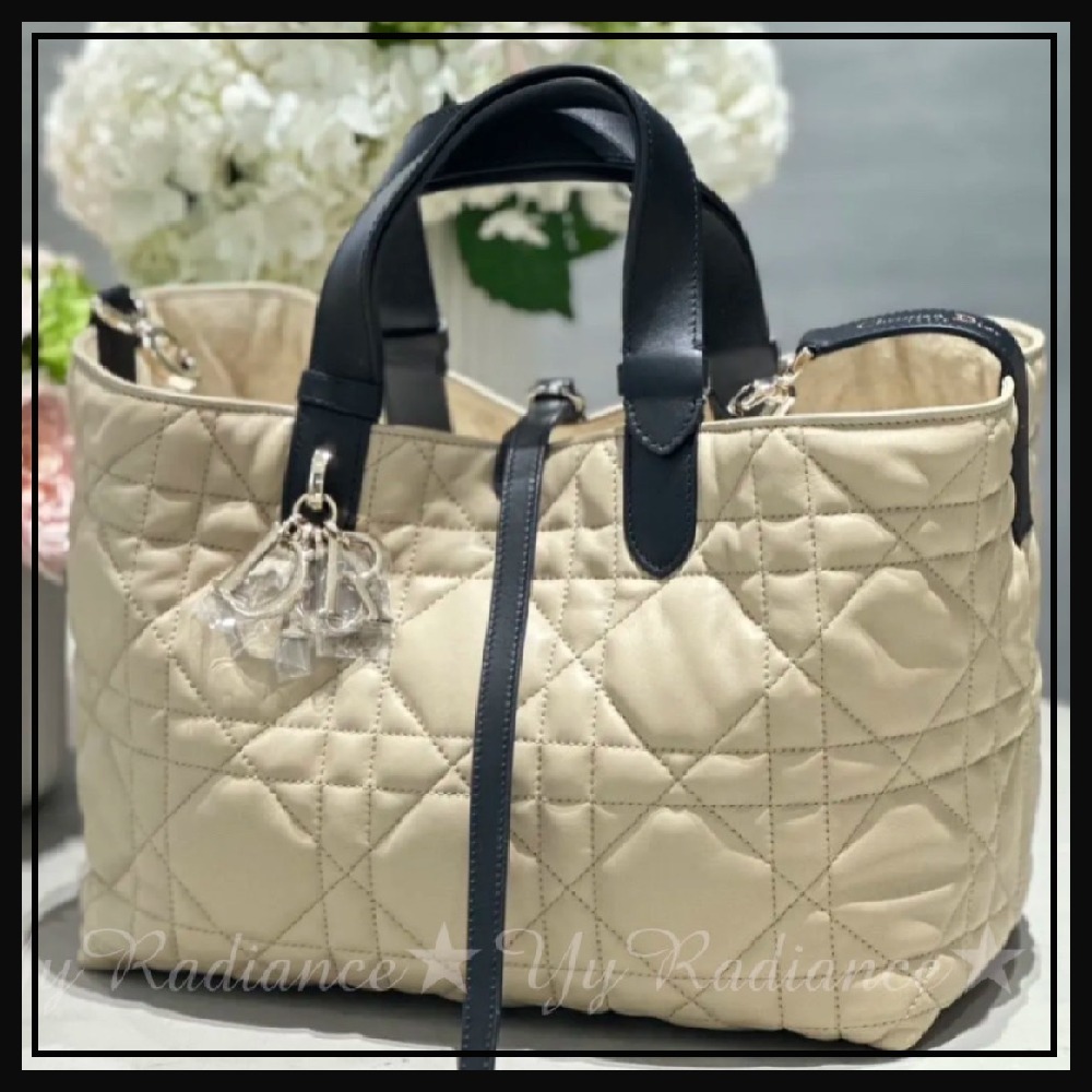 【SNSで話題!バイカラーが可愛い♡】DIOR ミディアムバッグ