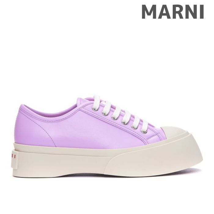 MARNI ライラック ナッパレザー製 PABLOレースアップスニーカー