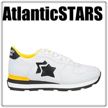 関税込 ATLANTIC STARS ホワイトスニーカー ヒール5ｃｍ ホワイト（白）系 イタリア Atlantic STARS(アトランティック
