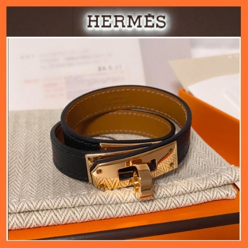 【HERMES】レザーブレスレット \