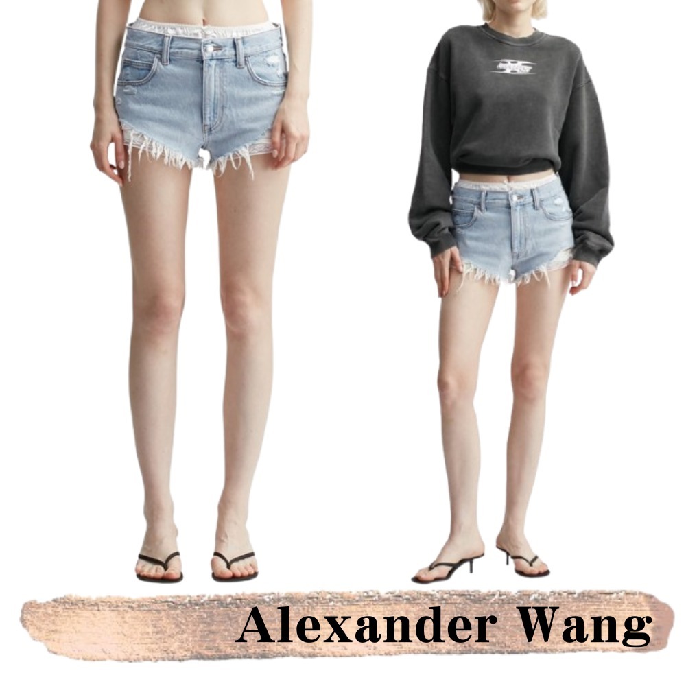 alexanderwang☆関税込み☆カットオフシルクレイヤーショーツ