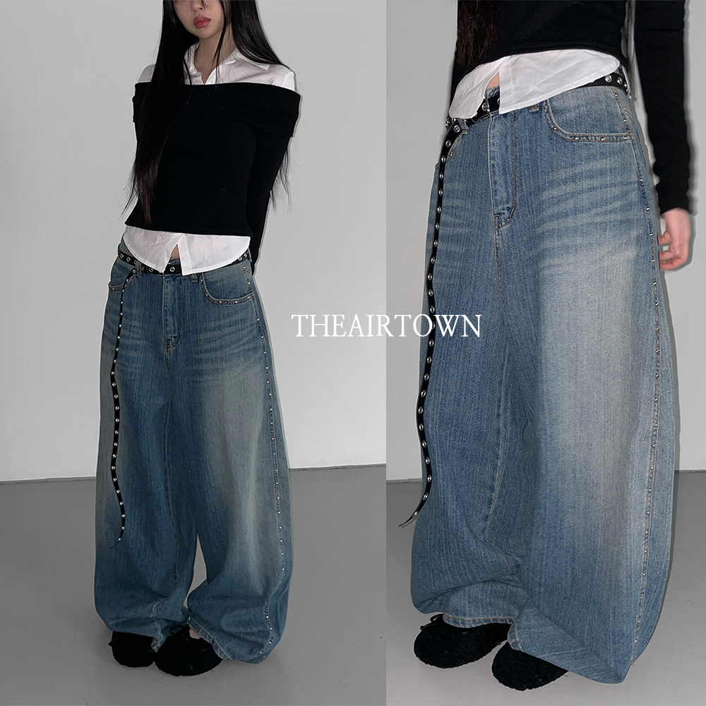 【THEAIRTOWN】 ethereal balloon denim pants ★送料・関税込★