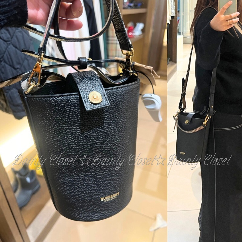 セール☆BURBERRY バーバリー バケットショルダーバッグ