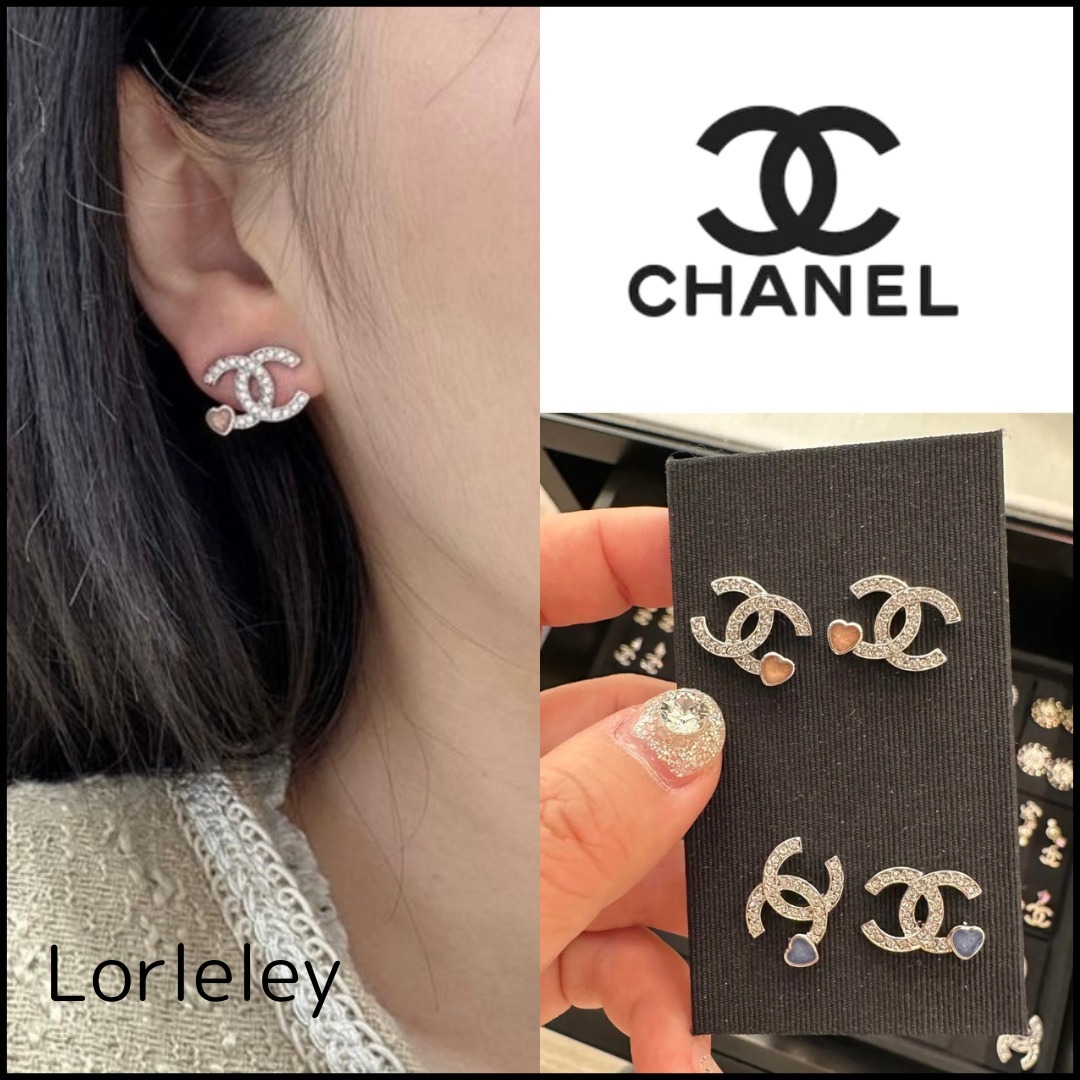 【ハート×ココマーク】シャネル ピアス CCロゴ