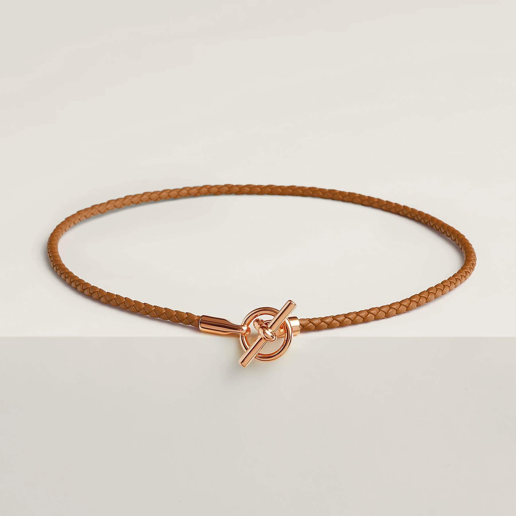 ★大人気★【HERMES】レザーネックレス \"GLENAN\" 送料無料