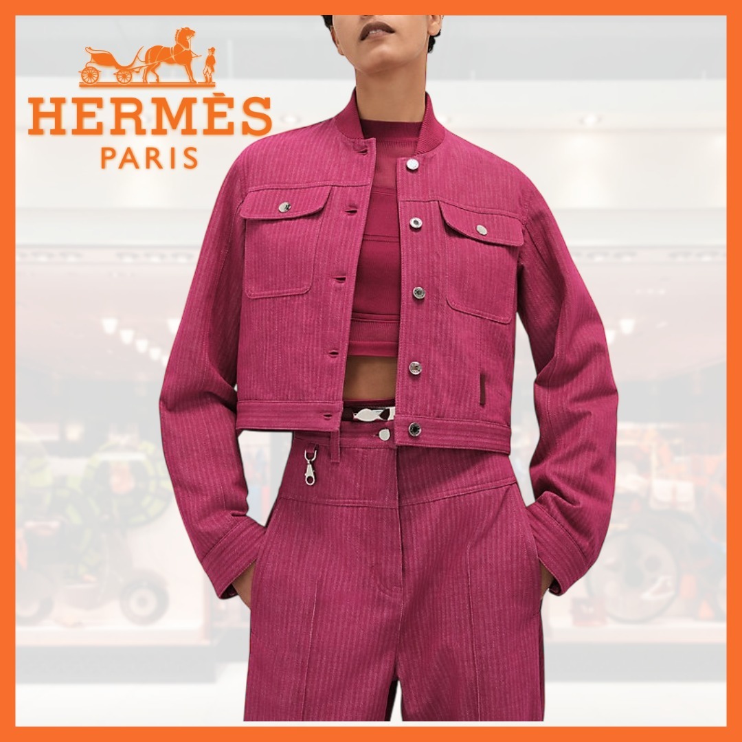 ★変化を楽しめる★HERMES リバーシブルジャケット