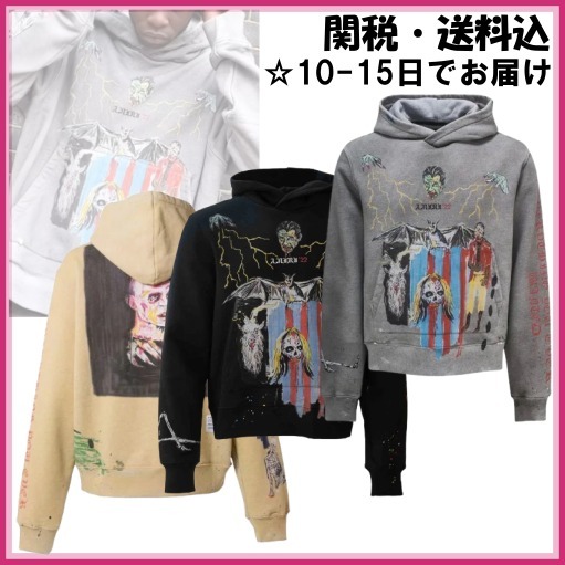 AMIRI x Wes Lang Blood 38'□アミリ ロゴ コットン フーディー