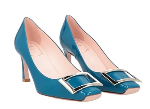 ■ Roger Vivier ■バックル パテントレザーパンプス 7.5cm