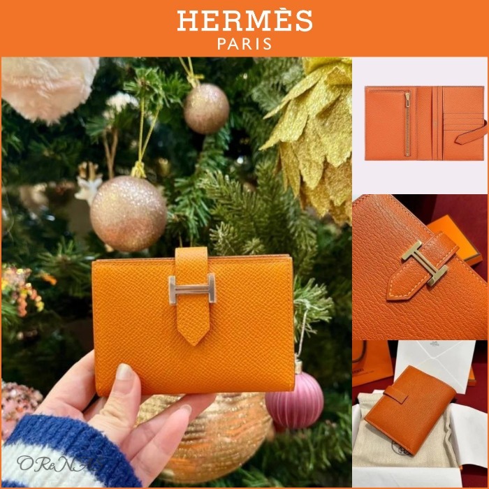 【エレガント♪】HERMES Bearn Compact 二つ折り財布