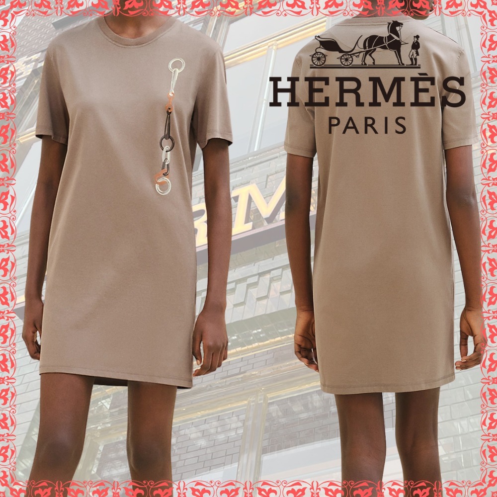 【春夏これ一枚でキマる♪】HERMES マキシカルトゥーシュドレス