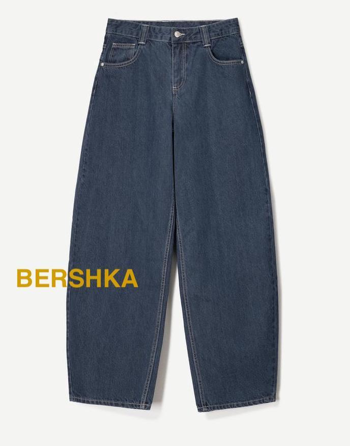 ☆ドイツ発*BERSHKA*新作*バレルレッグバギーデニム/NV☆
