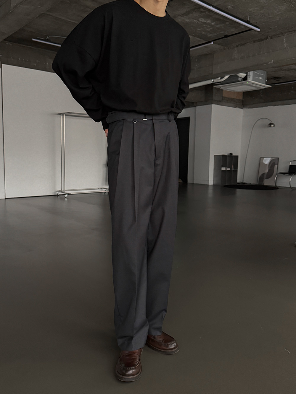 パンツ ASCLO Velcro Tape Belt Slacks (3color) ASCLO Velcro Tape Belt Slacks (3color) (ASCLO/スラックス