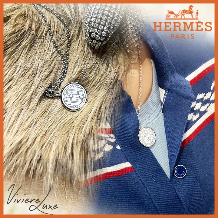 *優雅な輝きの*【HERMES】Medaille Quadrige ネックレス