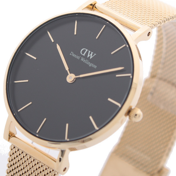 Daniel Wellington 腕時計 PETITE MESH 32 ブラック DW00100347