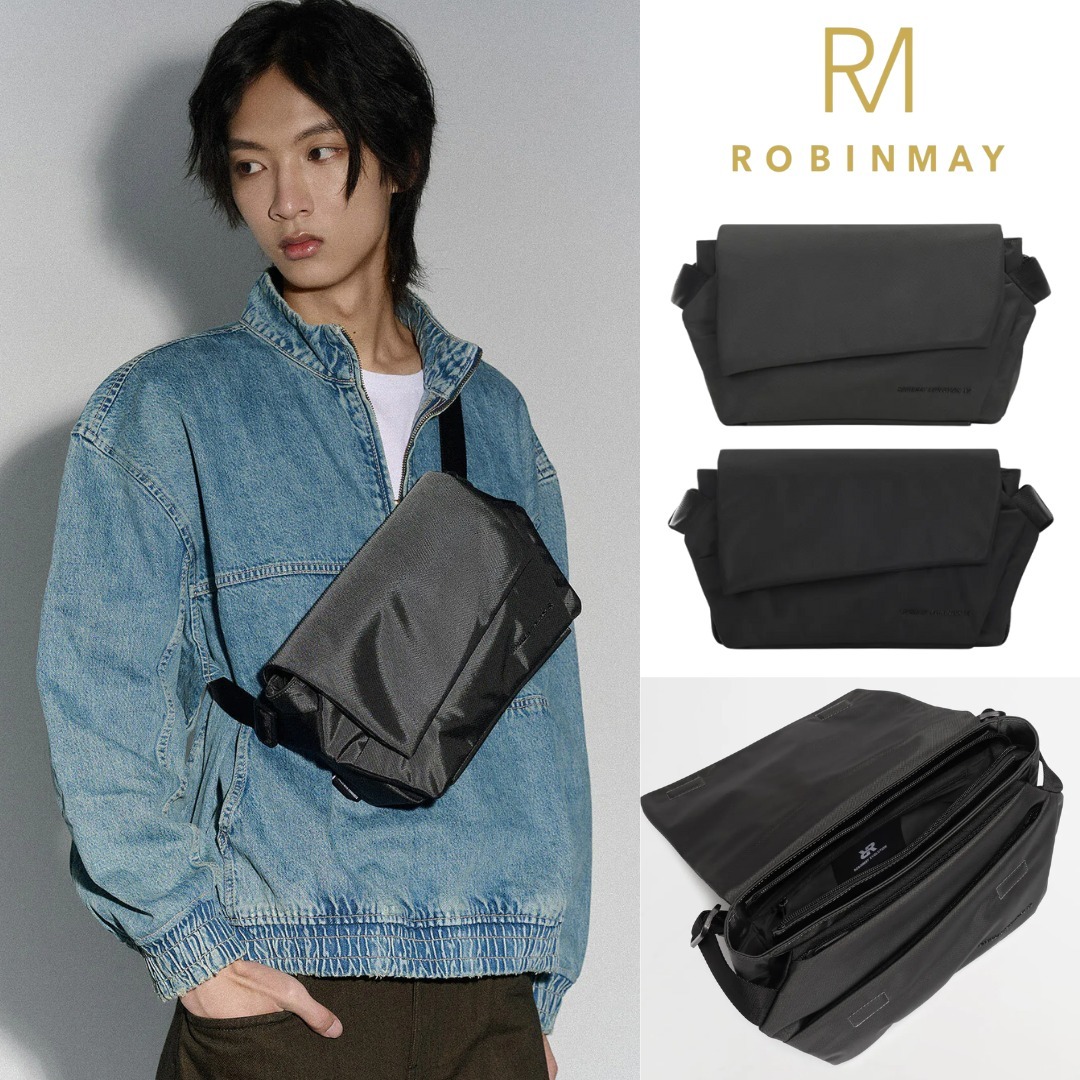 台湾 ROBINMAY メンズ 軽量撥水ナイロン チェストバッグ EZ098