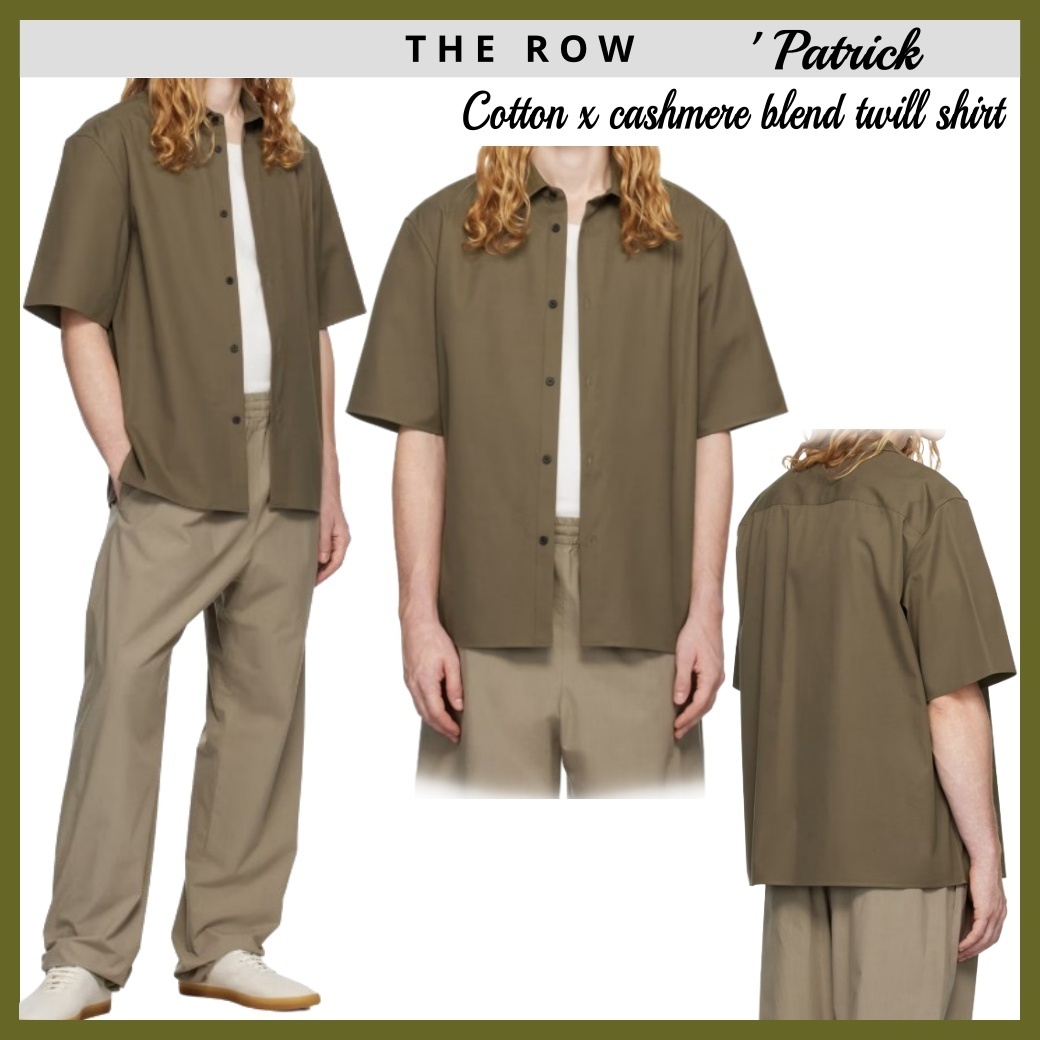 THE ROW / Patrickコットン x カシミヤ混ツイルのシャツ