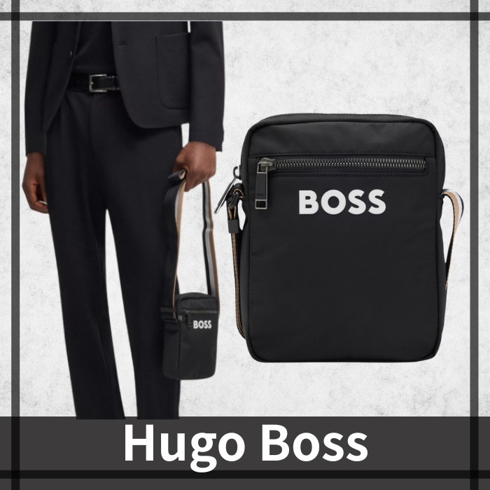 【Hugo Boss】コントラスト Logo クロスボディ バッグ