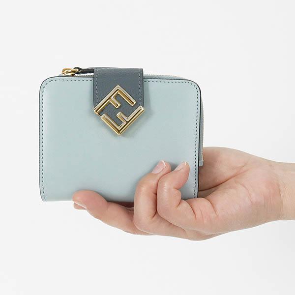 FENDI  FF ダイヤモンド 二つ折り財布   国内発送