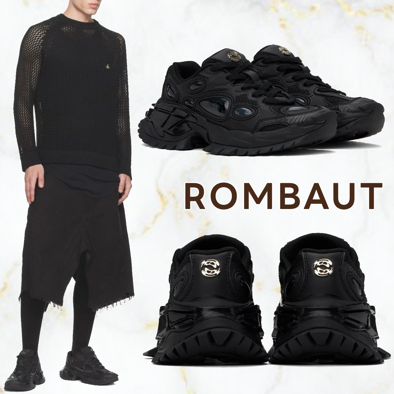 お洒落は足元から♪【ROMBAUT】NUCLEO VOLCANIC BLACK