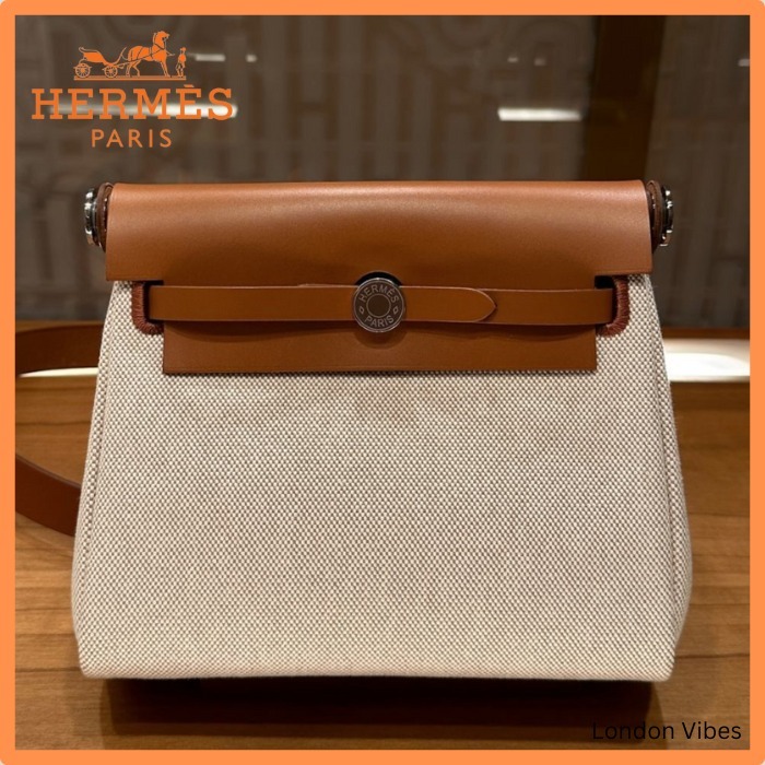 可愛いミニサイズ☆ HERMES Herbag Zip 20 バッグ ゴールド