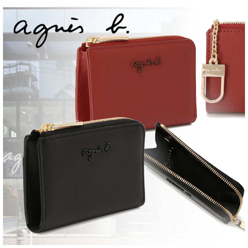 ★シンプル上品【Agnes b.】YAW04−03 キーケース