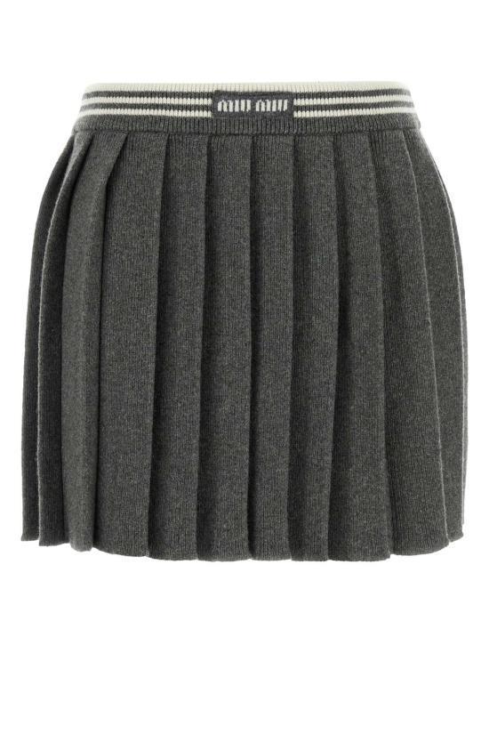 スカート MIU MIU Women Skirts MMG523SOOO158X F0480 Grey