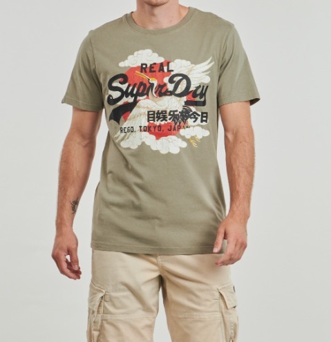 Superdry（極度乾燥しなさい)★ロゴ＆電車☆コットン☆Tシャツ Superdry(極度乾燥しなさい) Tシャツ・カットソー(メンズ