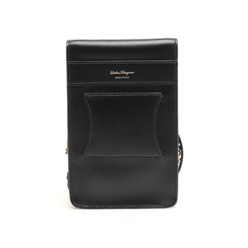 FERRAGAMO] ☆Varaリボン スマホホルダーショルダーバッグ☆