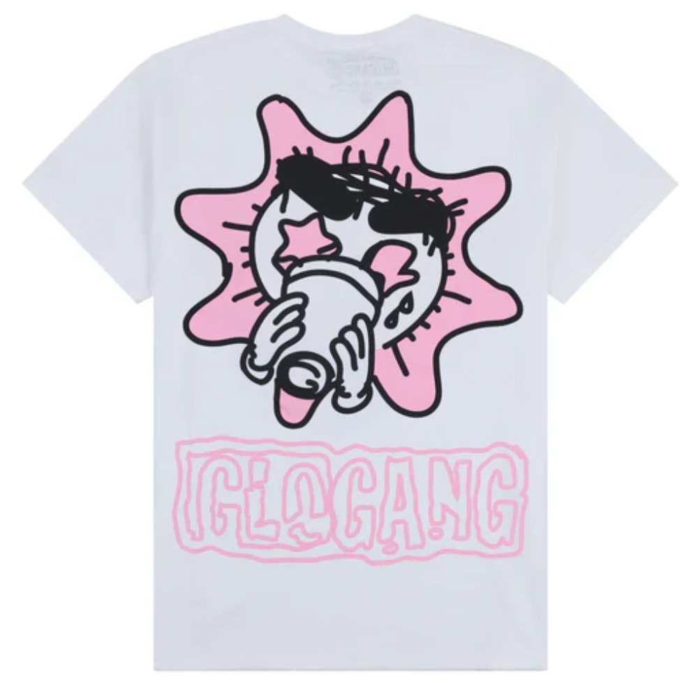 【GLOGANG】Doodle Glo Sun ロゴ入り Tシャツ(送料込追跡可) GLOGANG】Doodle Glo Sun Logo 半袖 Tシャツ 関税送料込