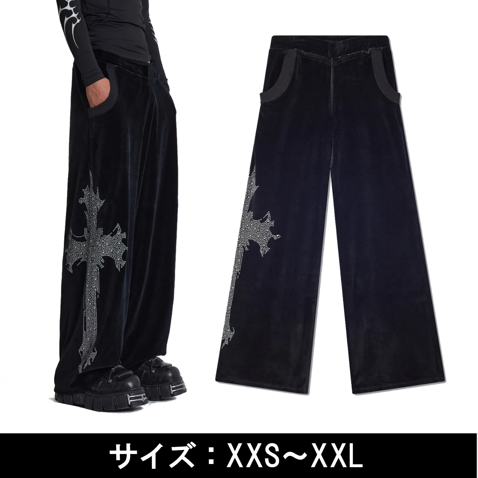 ☆JADED LONDON☆ シナー ベロア ジョガー パンツ