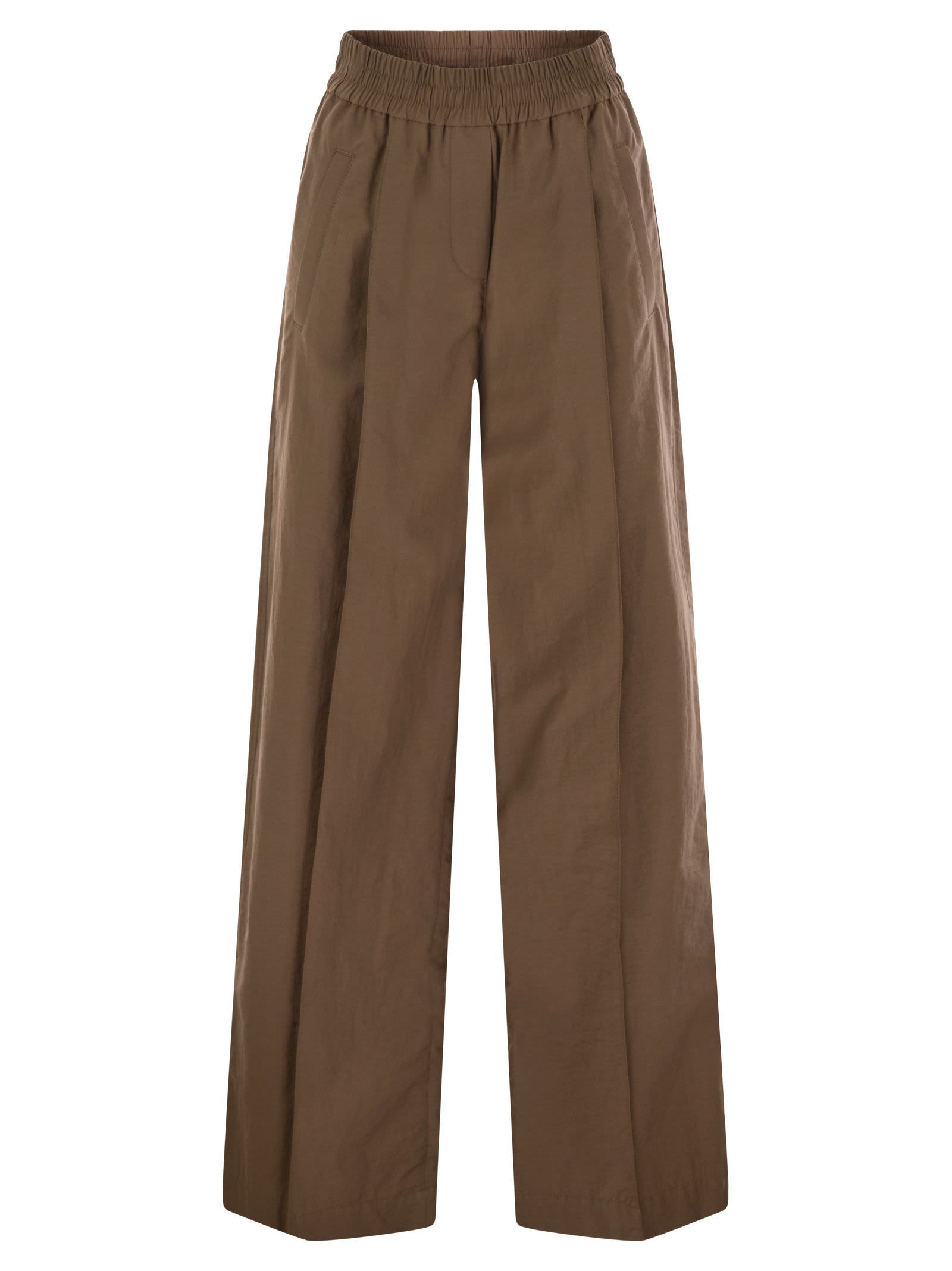 【送料&関税込】Brunello Cucinelli Loose Fit Cotton Trousers