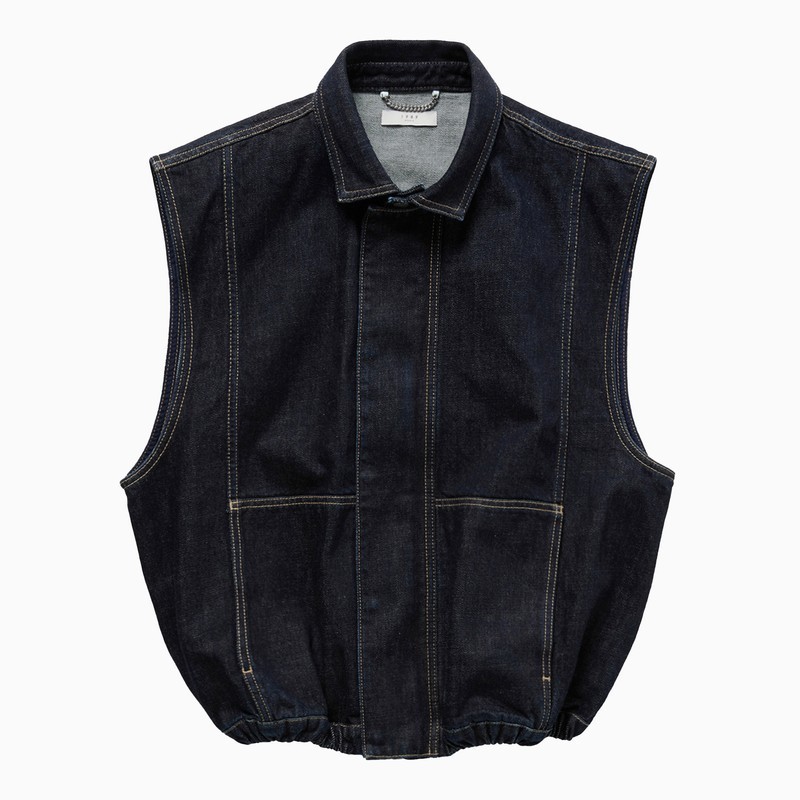 ジャケット 1989 STUDIO Denim vest dark blue