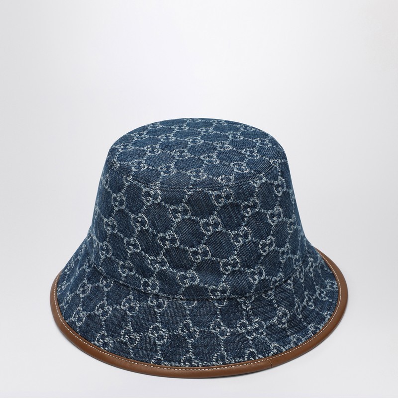 帽子・その他 GUCCI Bucket hat in denim GG