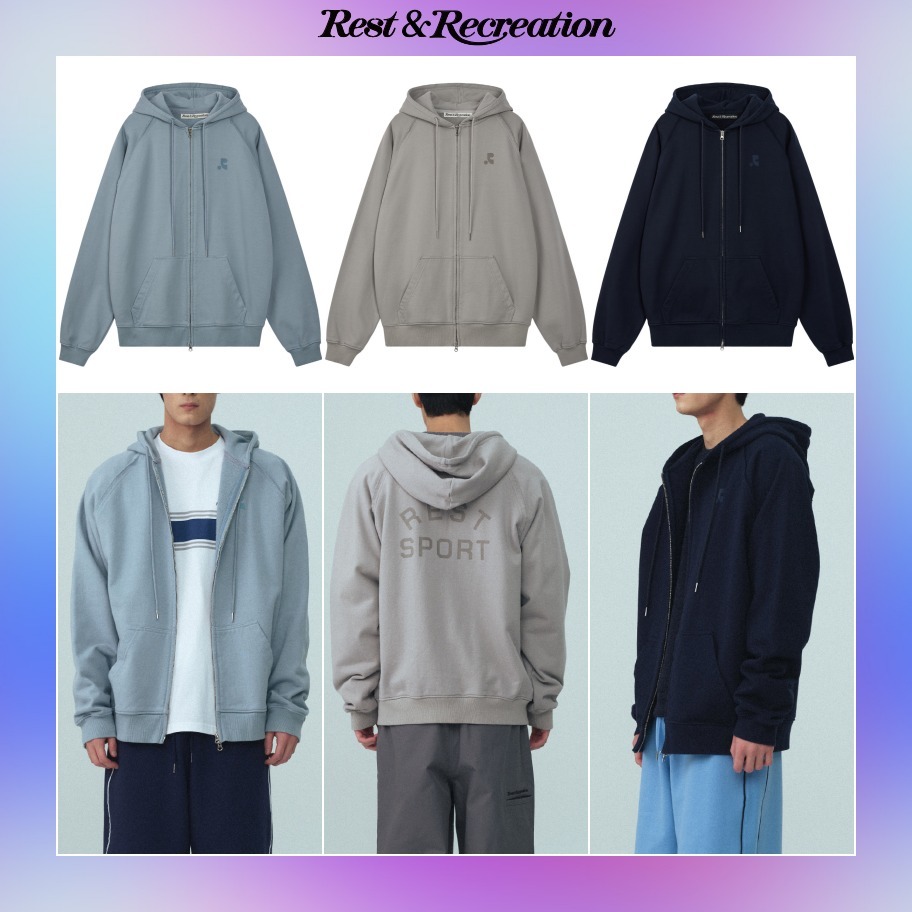 【Rest&Recreation】韓国人気★(S,L) RS ZIP-UP HOODIE
