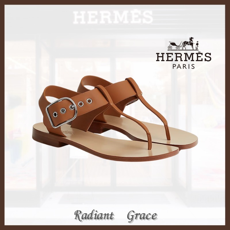 《きれいめカジュアルコーデに★》HERMES サンダル 《クリプ》