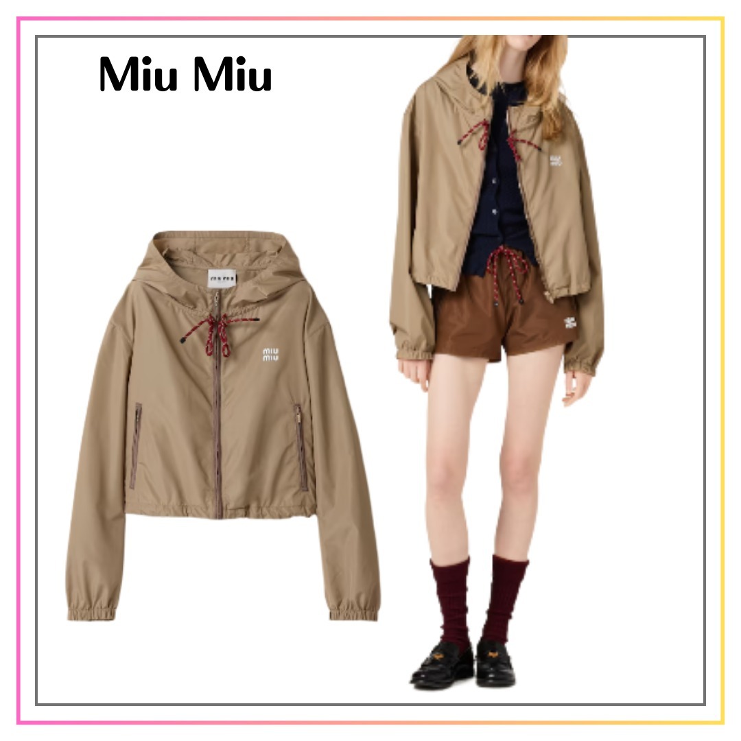 【MIU MIU】テクニカルファブリックジャケット