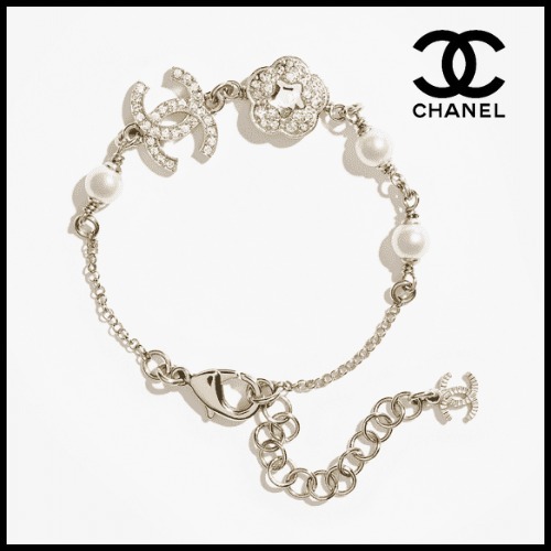 カメリア×CCロゴ×パール☆ 25SS 国内発 CHANEL ブレスレット
