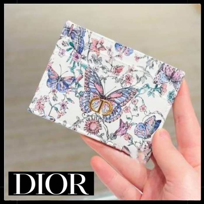 【新作☆上品な蝶モチーフ】Dior カードホルダー