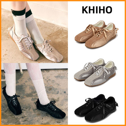 KHIHO ♥ PLIE BACK RIBBON SNEAKERS /追跡付 KHIHO》 PLIE BACK RIBBON SNEAKERS (KHIHO/スニーカー