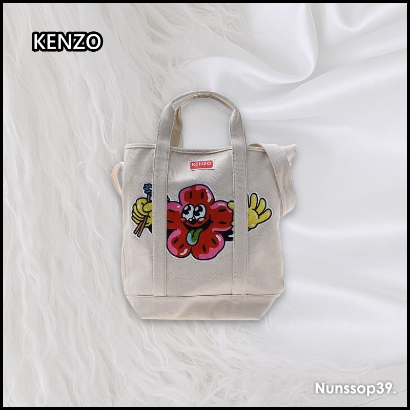 《KENZO》 ボークブロックコットントートバッグ