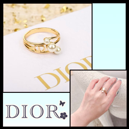 エレガントパール♡【 Dior 】Triptyque リング