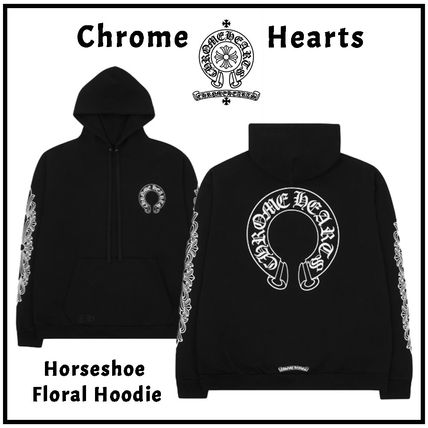 【Chrome Hearts】★Horseshoe Floralパーカー・フーディ★ Chrome Hearts】☆Horseshoe Floralパーカー・フーディ