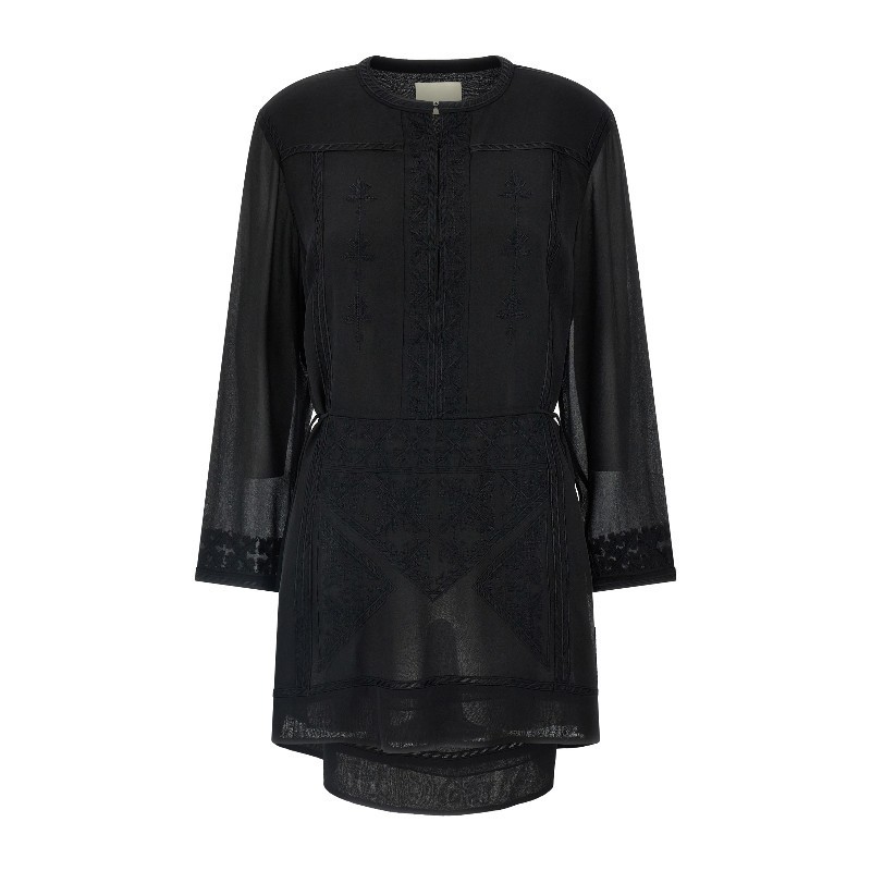 ワンピース Isabel Marant SS25 'Oaria' dress (RO0704FAC1J07I 01BK)