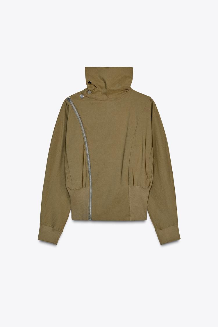 【ZARA】ハイネックカーディガン 1165/220/505 ZARA】ハイネックカーディガン 1165/220/505