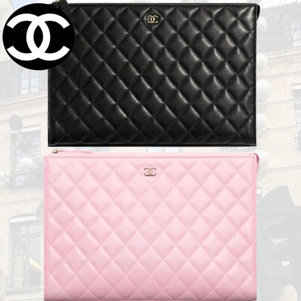 【使いやすいサイズでお洒落な嬉しいアイテム♪】CHANEL ポーチ