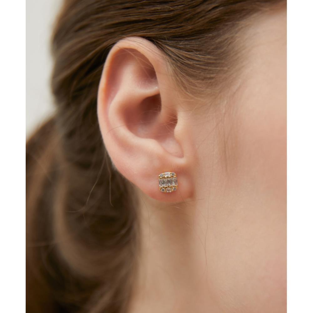 ☆TATIANA☆ Silver 925 Glint Box Earrings EC3150